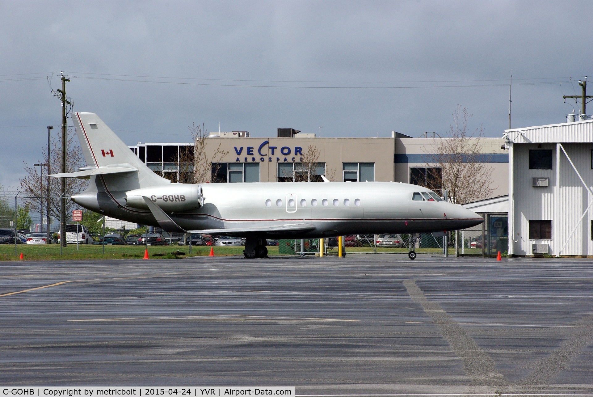 C-GOHB, 2011 Dassault Falcon 2000LX C/N 232, Seen at YVR