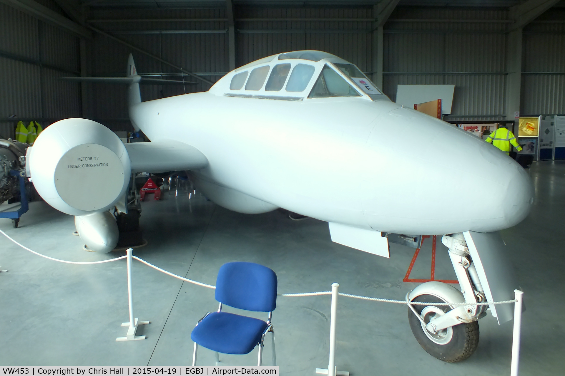 VW453, 1949 Gloster Meteor T7 C/N Not found  VW453, at the Jet Age Museum