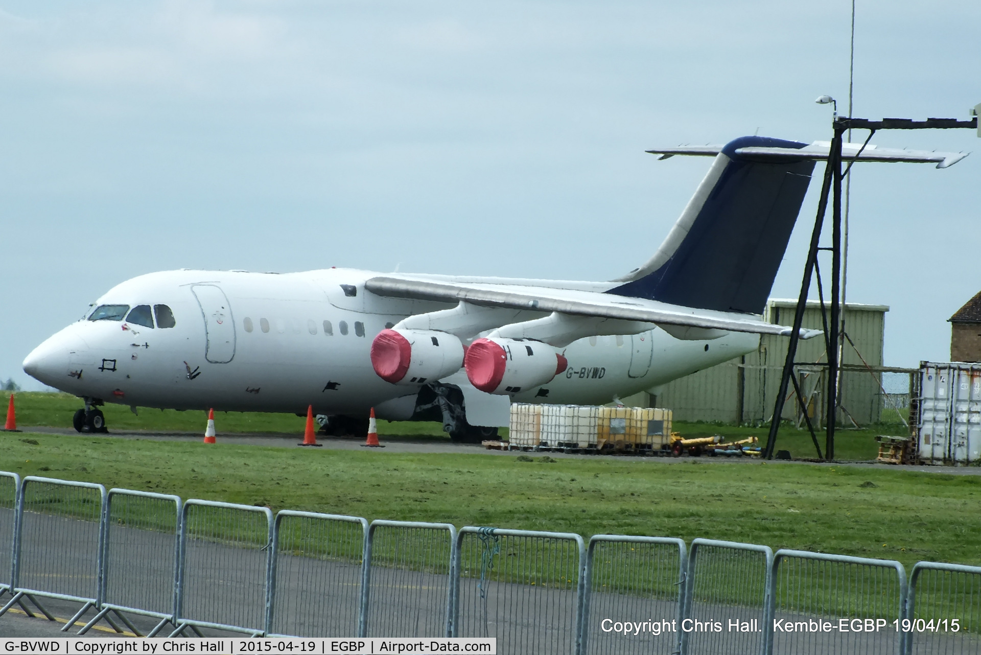 G-BVWD, 1994 British Aerospace Avro 146-RJ85 C/N E.2253, ex D-AVRE Lufthansa CityLine, in storage at Kemble