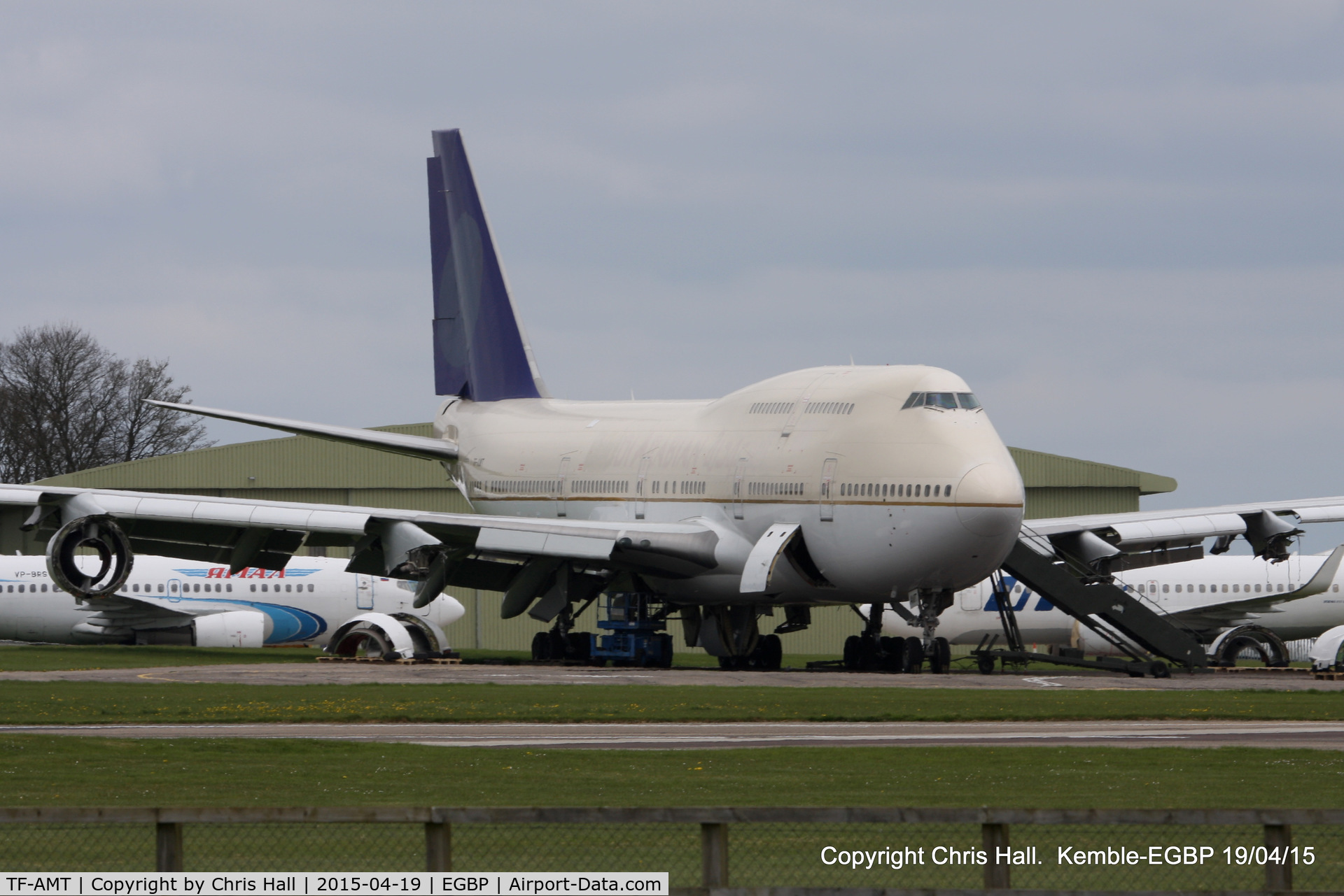 TF-AMT, 1991 Boeing 747-481 C/N 25135, ex Air Atlanta Icelandic/Saudi Arabian Airlines in storage at Kemble