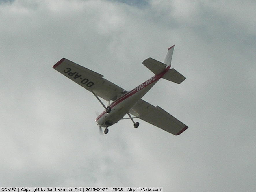 OO-APC, 1976 Cessna 150M C/N 15078295, Final approach rway 26
