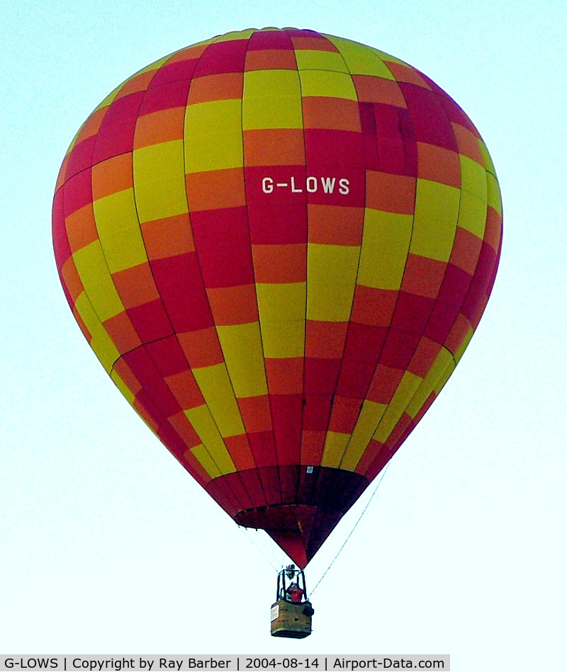 G-LOWS, 1996 Sky Balloons Ltd SKY 77-24 C/N 025, Sky 77-24 HAFB [025] Ashton Court~G 14/08/2004