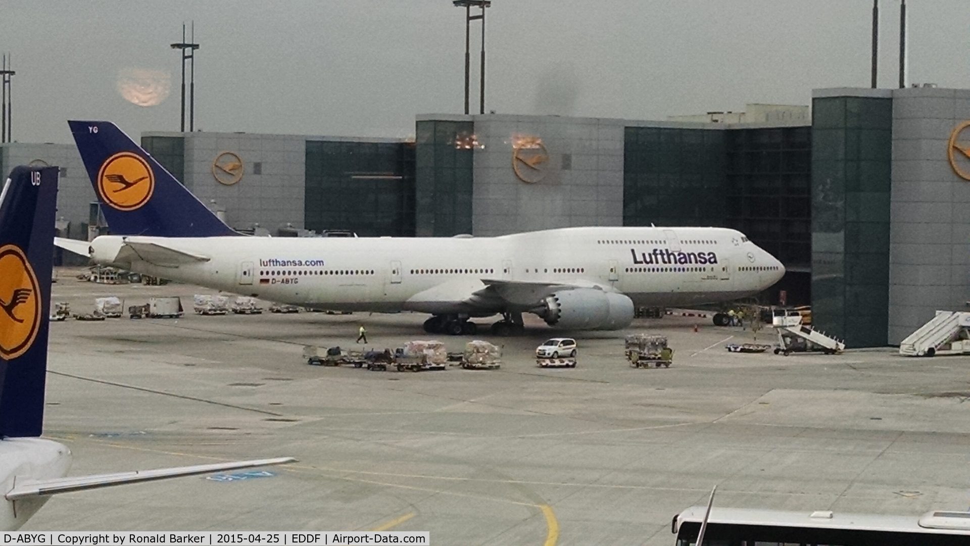 D-ABYG, 2013 Boeing 747-830 C/N 37831, Boeing 747 at Frankfurt, Ger.  By permission of Robert Norville