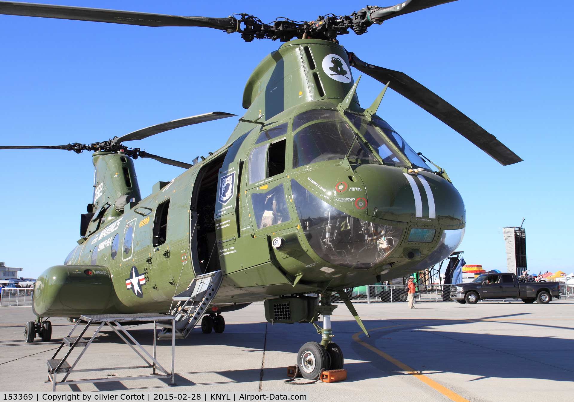 153369, Boeing Vertol CH-46E Sea Knight C/N 2265, last airshow before conversion to the Osprey