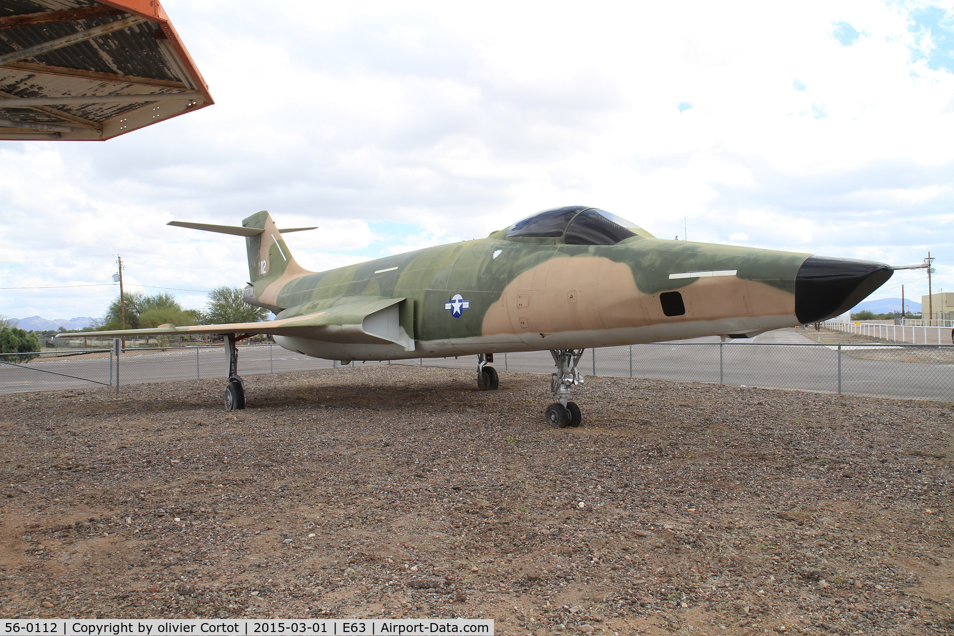 56-0112, 1956 McDonnell RF-101C Voodoo C/N 352, Gila bend airport