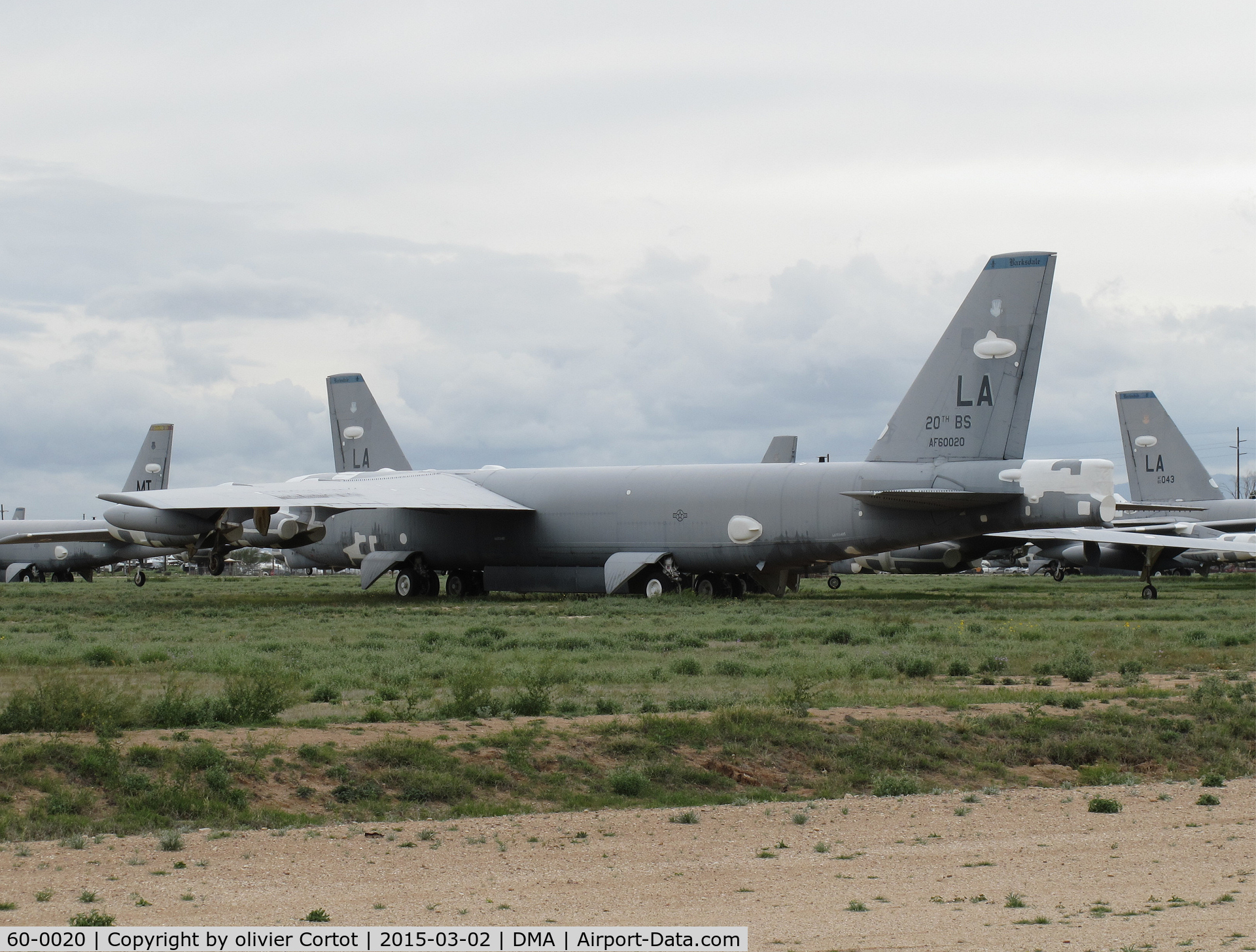 60-0020, 1960 Boeing B-52H Stratofortress C/N 464385, Davis mountain storage