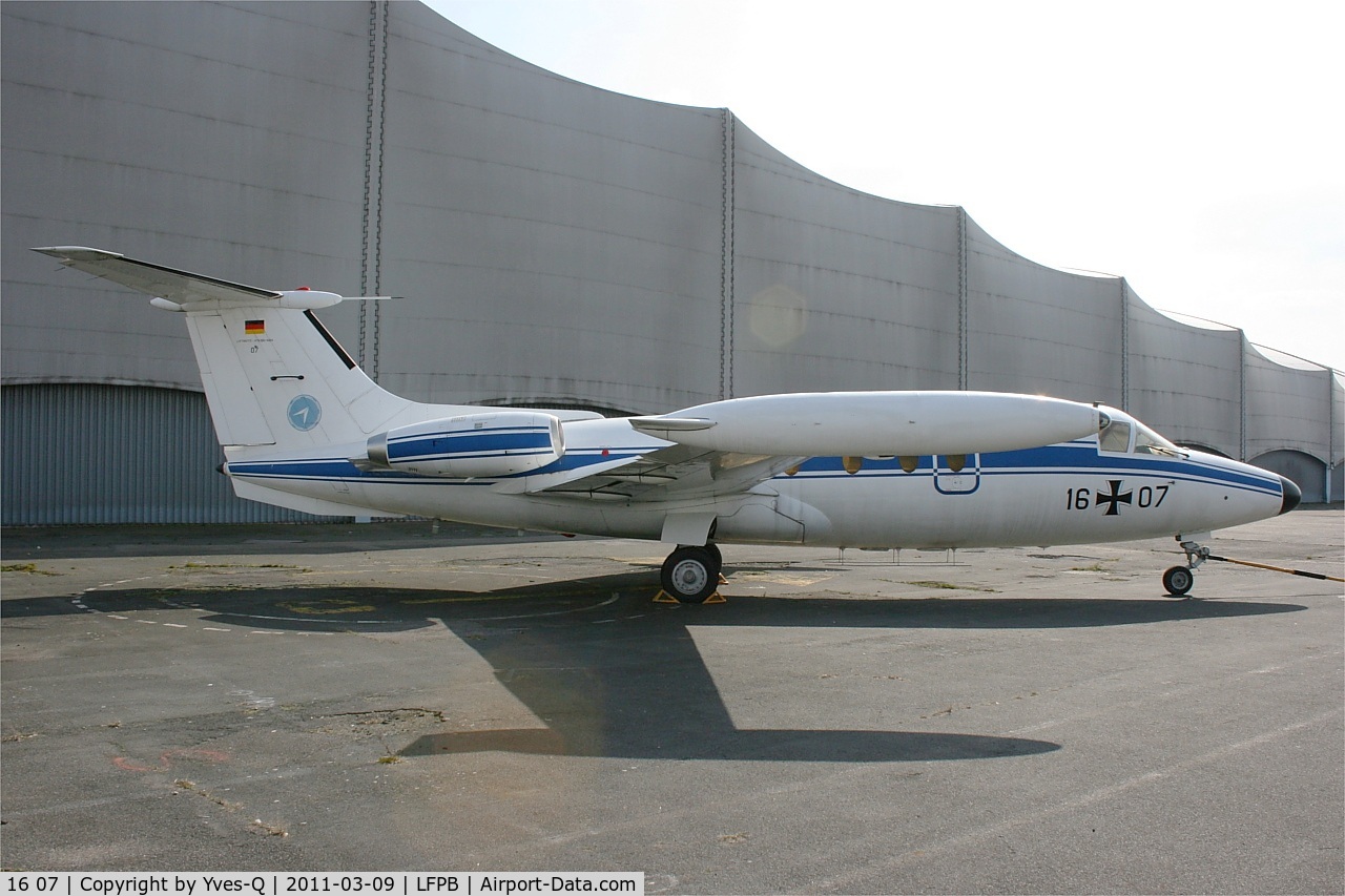16 07, Hamburger Flugzeugbau HFB-320 Hansa Jet C/N 1024, Hamburger Flugzeugbau HFB-320 Hansa Je, Air & Space Museum Paris-Le Bourget (LFPB-LBG)