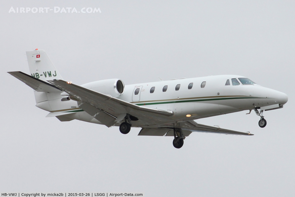 HB-VWJ, 2001 Cessna 560 Citation Excel C/N 560-5217, Landing