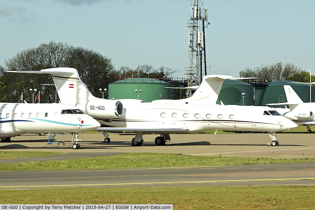 OE-IGO, Gulfstream Aerospace GV-SP (G550) C/N 5434, Gulfstream Aerospace 550, c/n: 5434 at Luton