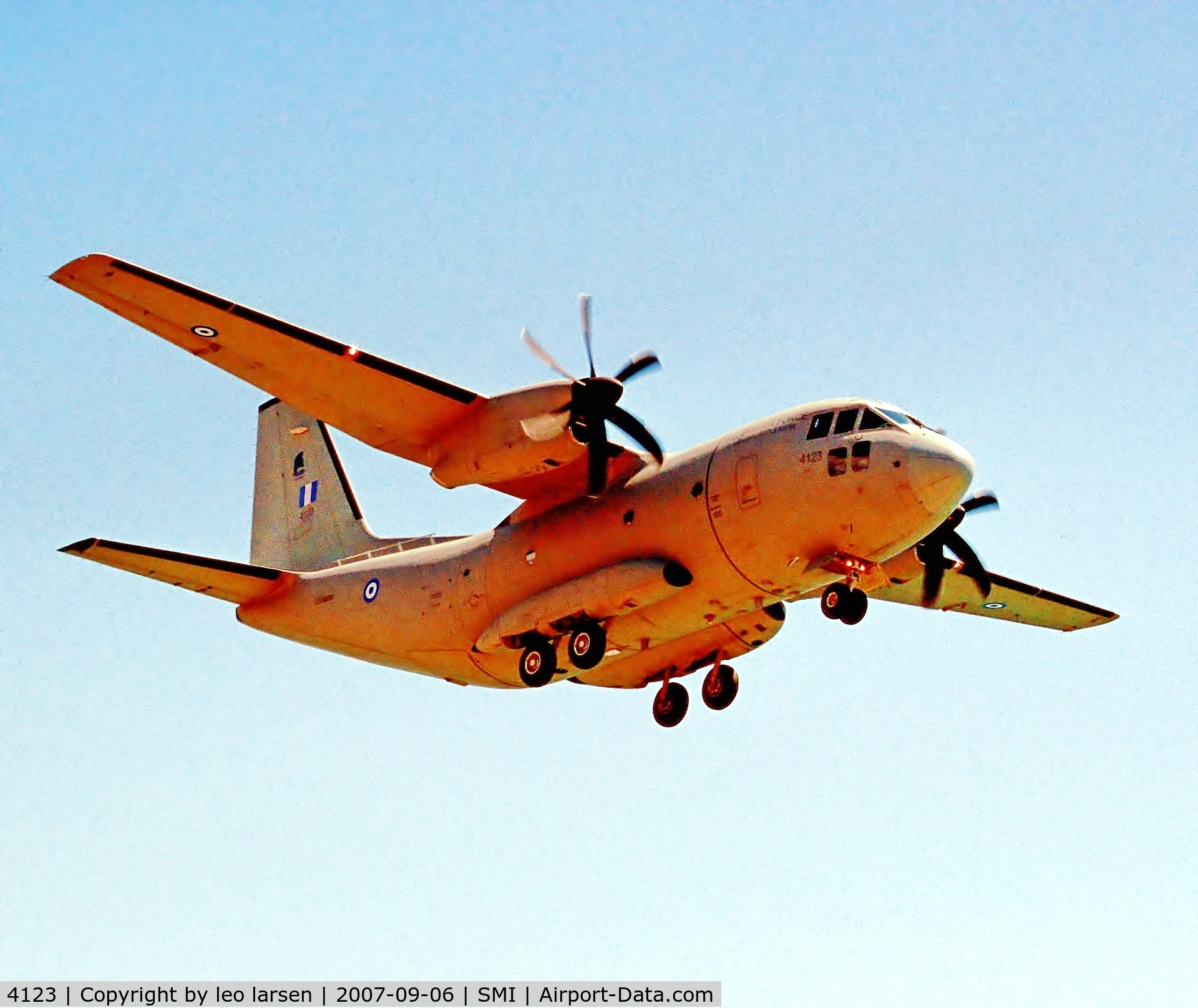4123, Alenia C-27J Spartan C/N 4123/HA006, Samos Greece 6.9.07
