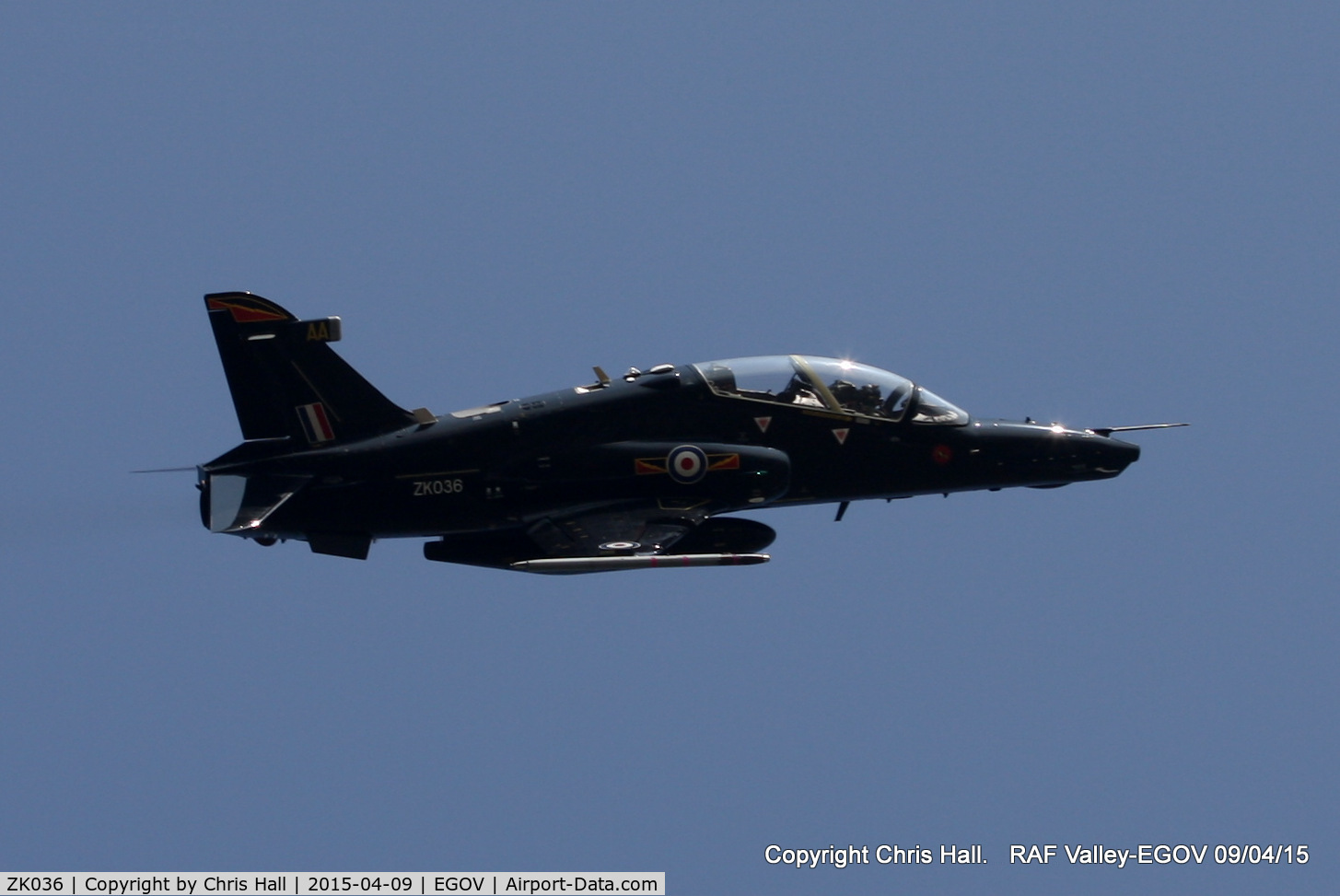 ZK036, 2010 British Aerospace Hawk T2 C/N RT027/1265, RAF IV Sqn