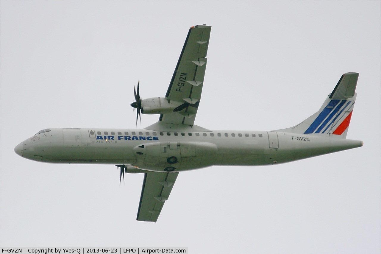 F-GVZN, 1998 ATR 72-212A C/N 563, ATR 72-212A, Take off Rwy 24, Paris-Orly Airport (LFPO-ORY)