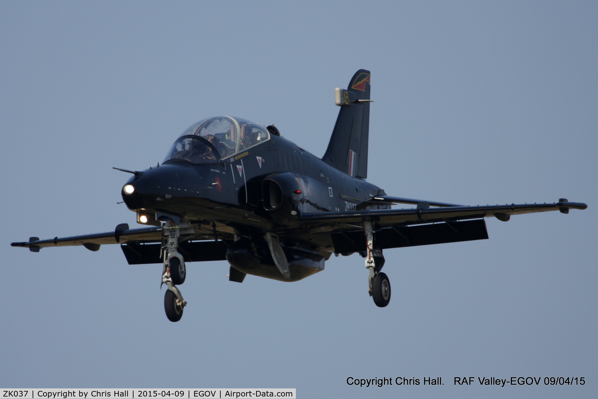 ZK037, 2010 British Aerospace Hawk T2 C/N RT028/1266, RAF IV Sqn