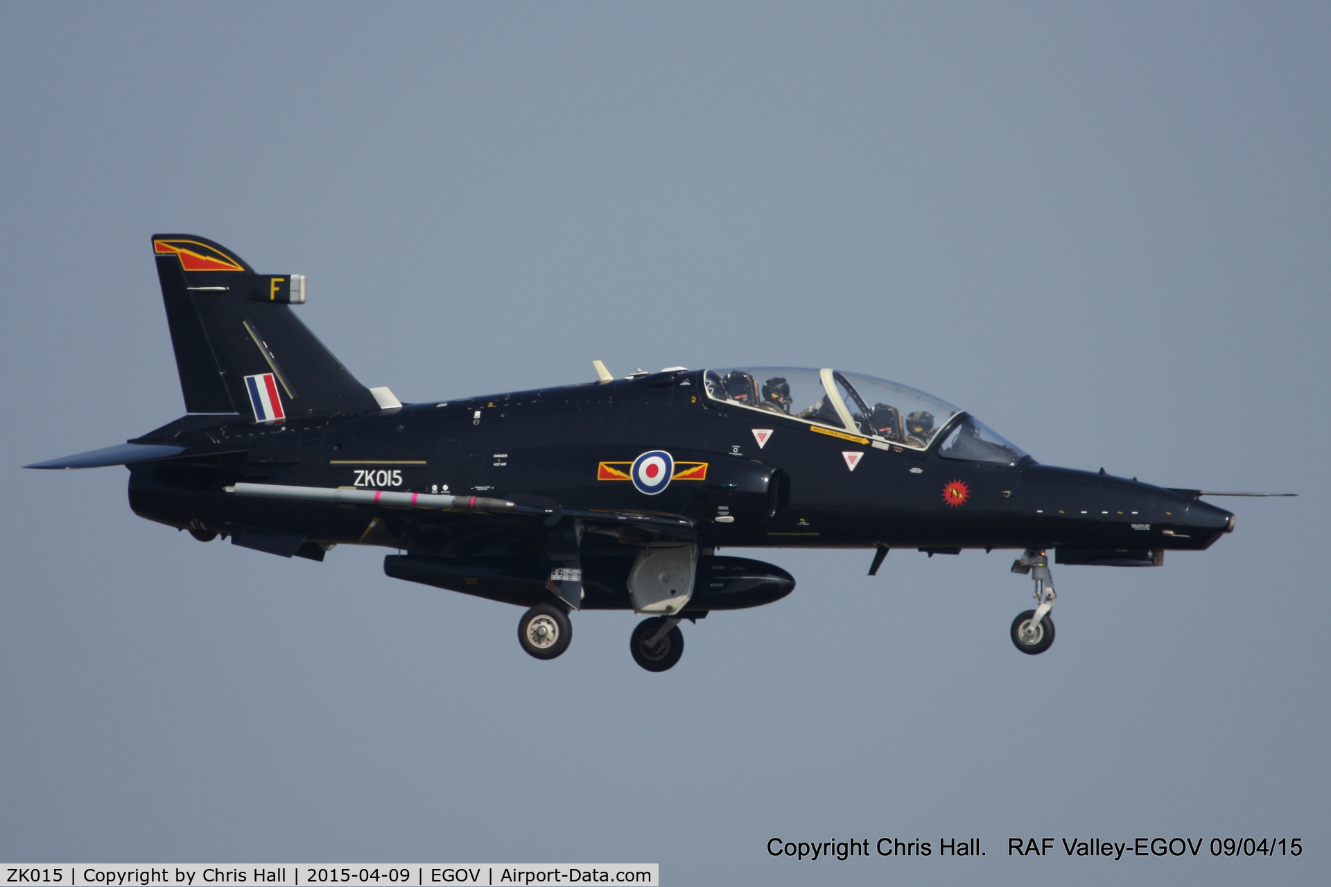 ZK015, 2008 British Aerospace Hawk T2 C/N RT006/1244, RAF IV Sqn