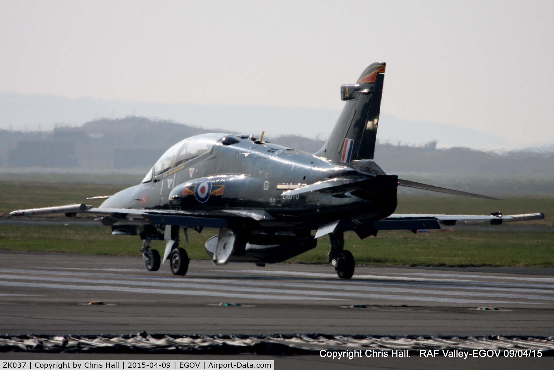 ZK037, 2010 British Aerospace Hawk T2 C/N RT028/1266, RAF IV Sqn