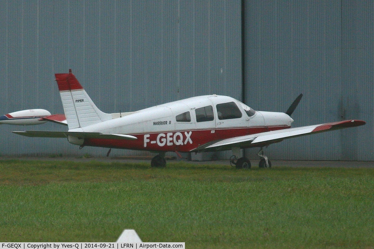 F-GEQX, Piper PA-28-161 Warrior II C/N 28-7716080, Piper PA-28-161 Warrior II, Rennes-St Jacques airport (LFRN-RNS)