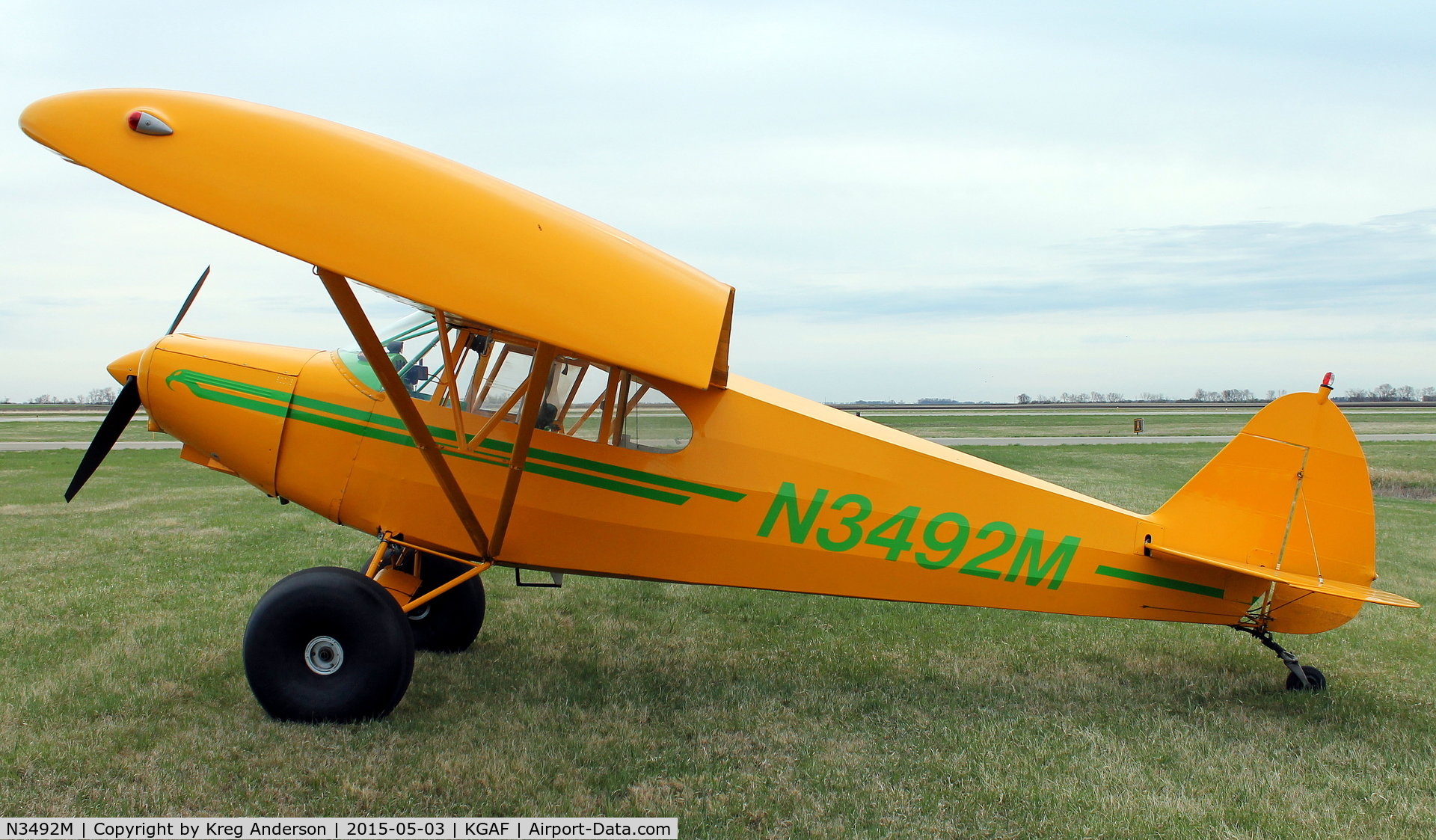 N3492M, 1947 Piper PA-12 Super Cruiser C/N 12-2336, 2015 EAA Chapter 380 Fly-in