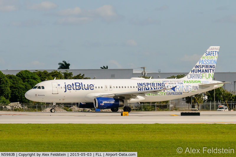N598JB, 2004 Airbus A320-232 C/N 2314, Ft. Lauderdale