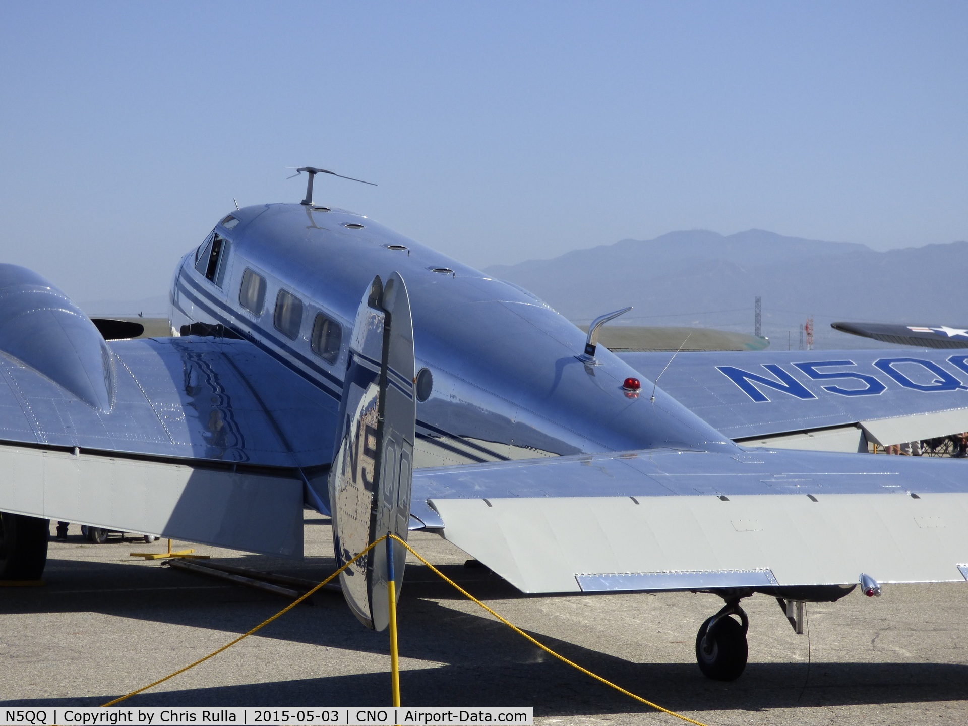 N5QQ, 1946 Beech D18S C/N A-223, Chino, May 2015