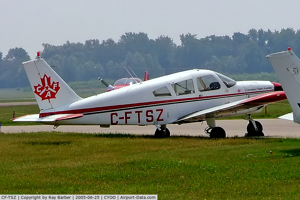CF-TSZ, 1969 Piper PA-28-180 C/N 28-5750, Piper PA-28-180 Cherokee E [28-5750] (Canadian Flight Academy) Oshawa~C 25/06/2005. Marked C-FTSZ.