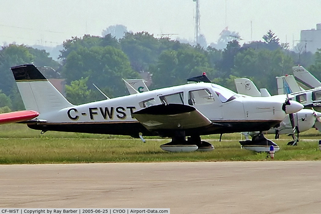 CF-WST, 1967 Piper PA-28-180 C/N 28 4665, Piper PA-28-180 Cherokee D [28-4665] Oshawa~C 25/06/2005. Marked C-FWST.