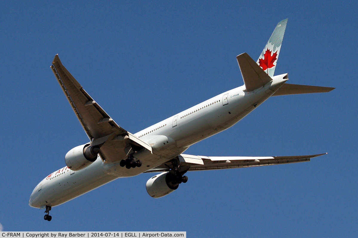 C-FRAM, 2008 Boeing 777-333/ER C/N 35250, Boeing 777-333ER [35250] (Air Canada) Home~G 08/06/2014. On approach 27R.