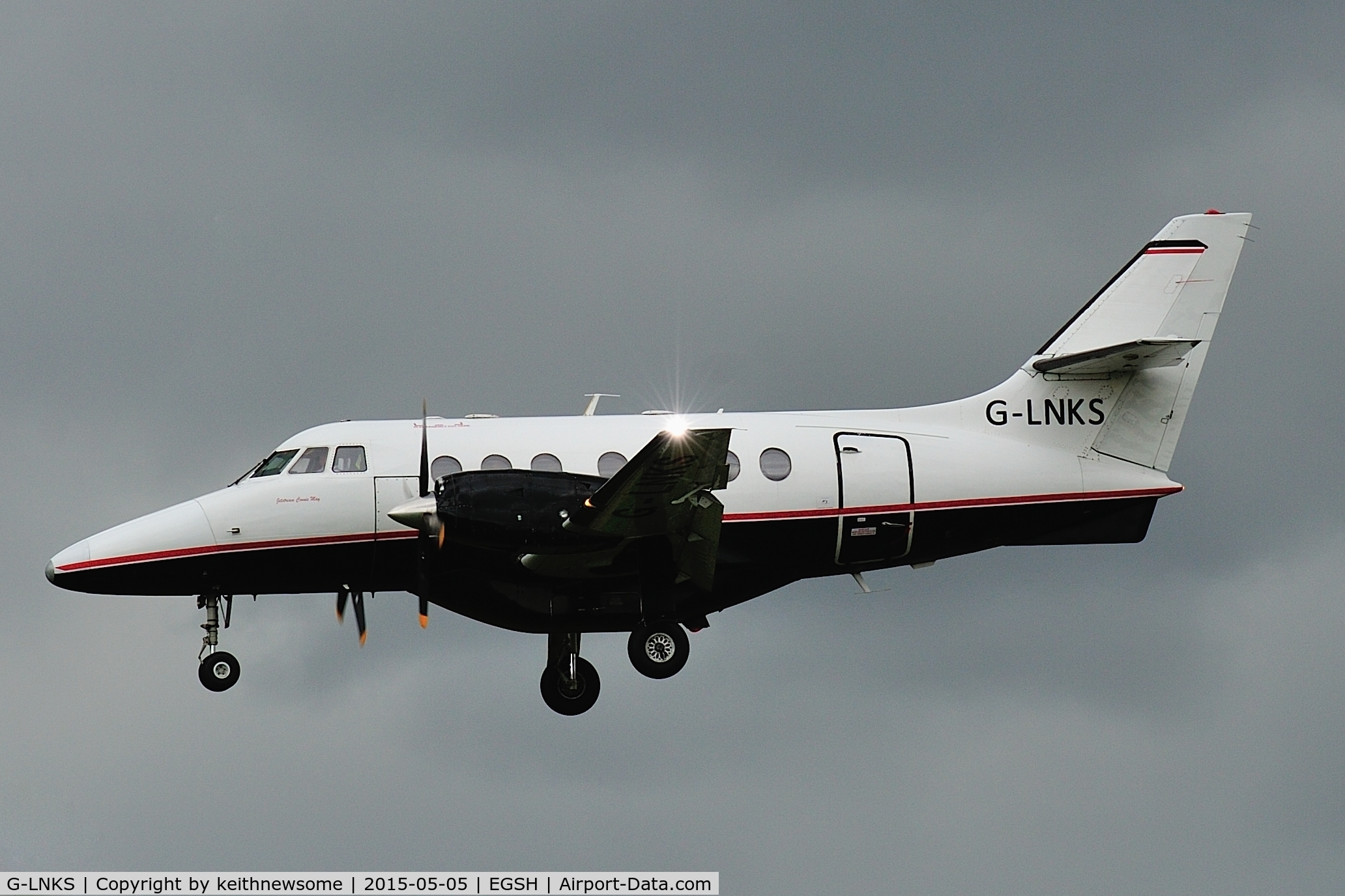 G-LNKS, 1987 British Aerospace BAe-3102 Jetstream 31 C/N 772, Landing in a storm !