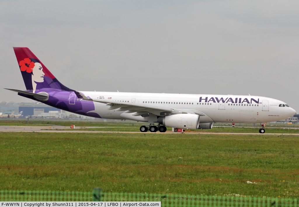 F-WWYN, 2015 Airbus A330-243 C/N 1615, C/n 1615 - To be N378HA