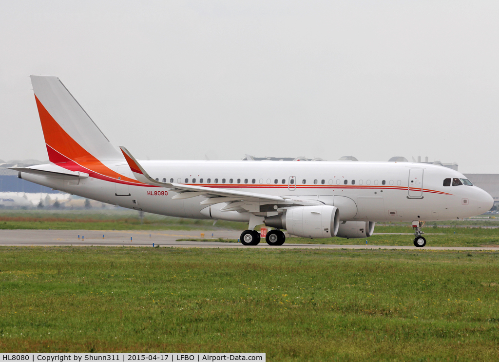 HL8080, 2013 Airbus ACJ319 (A319-115/CJ) C/N 5768, Delivery day to Seoul...