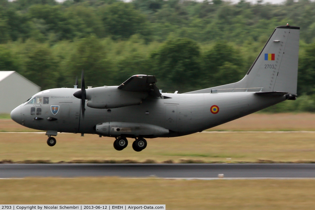 2703, 2008 Alenia HC-27J Spartan C/N 4148, Landing at EHEH