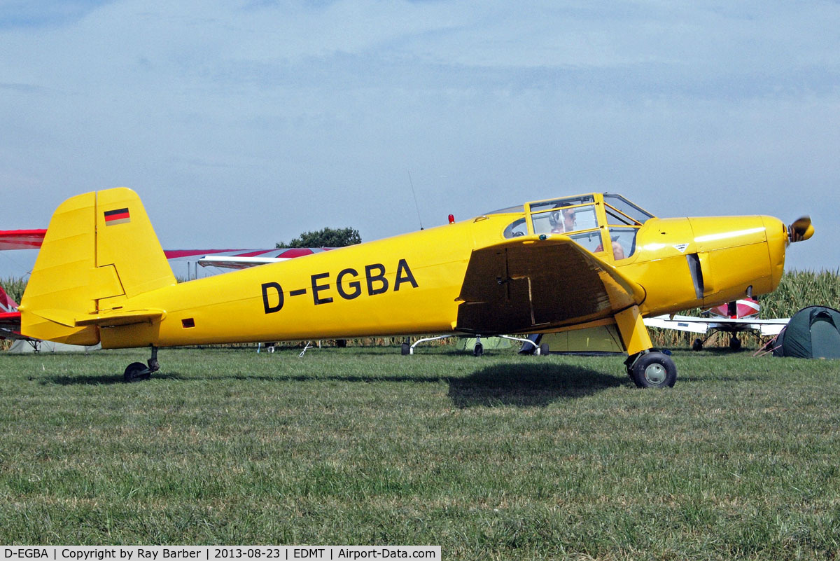 D-EGBA, 1966 Heliopolis Gomhouria Mk.6 (Bu-181) C/N 184, Heliopolis Gomhouria Mk.6 [184] Tannheim~D 23/08/2013