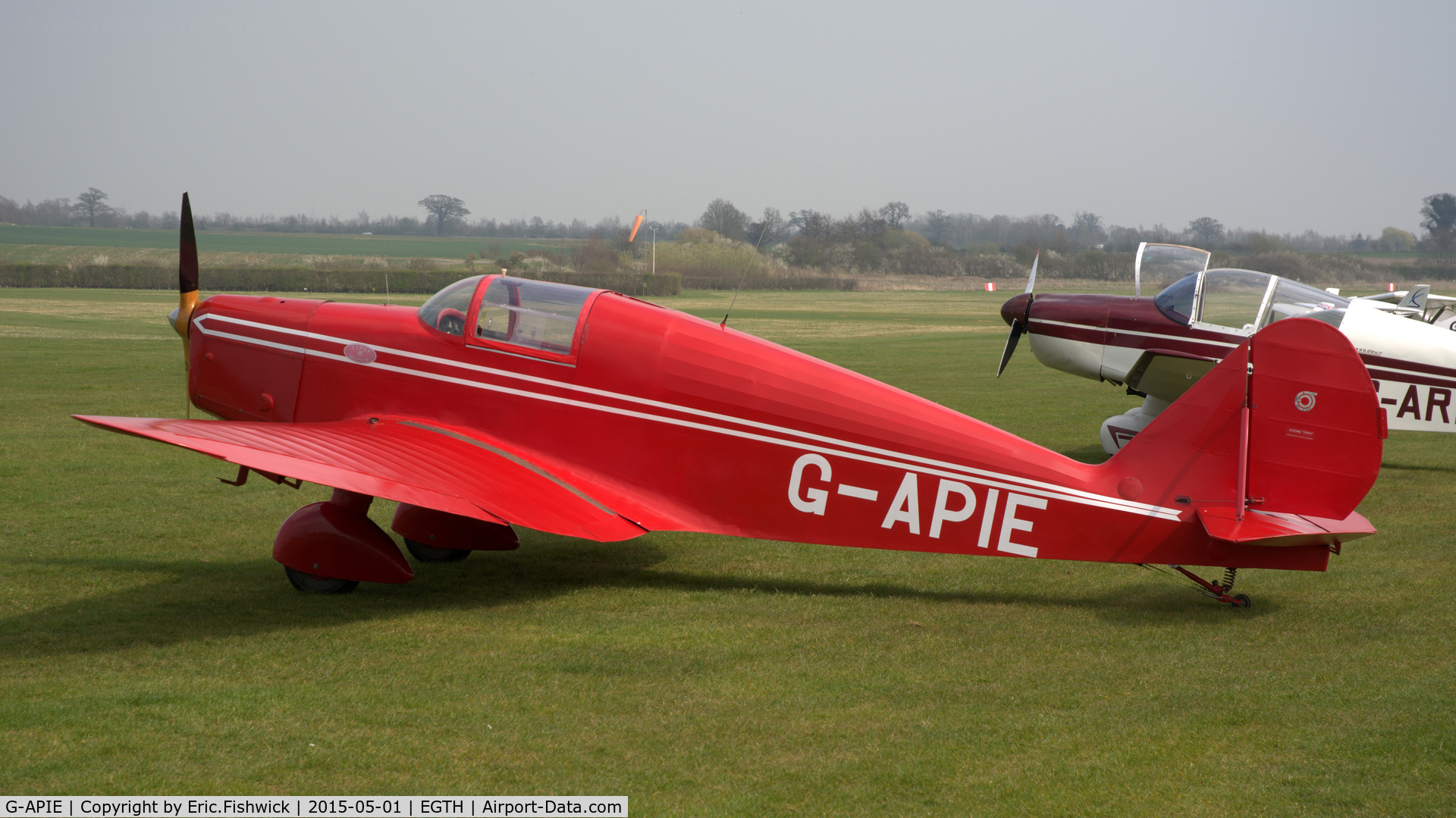 G-APIE, 1958 Tipsy Belfair C/N 535, 5. G-APIE visiting Old Warden Airfield.