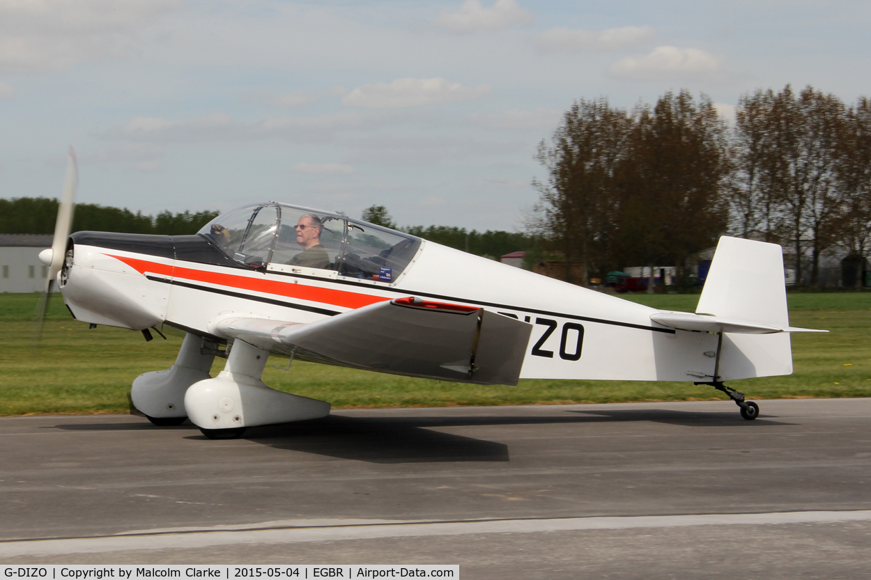 G-DIZO, 1965 Jodel D-120 Paris-Nice C/N 326, Jodel D-120 Paris-Nice at The Real Aeroplane Club's Auster Fly-In, Breighton Airfield, May 4th 2015.