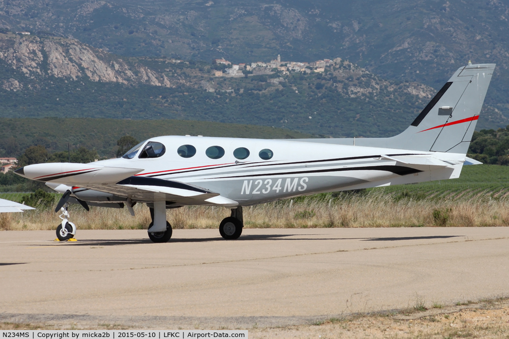 N234MS, 1975 Cessna 340 C/N 340-0351, Parked