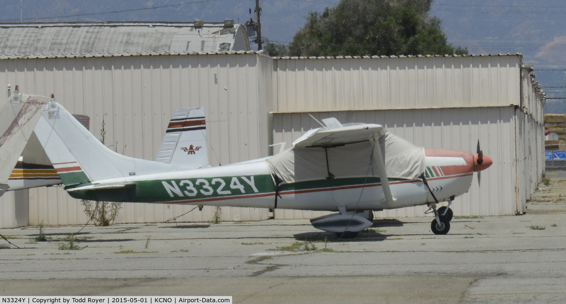 N3324Y, 1962 Cessna 182E Skylane C/N 18254324, Parked at Chino