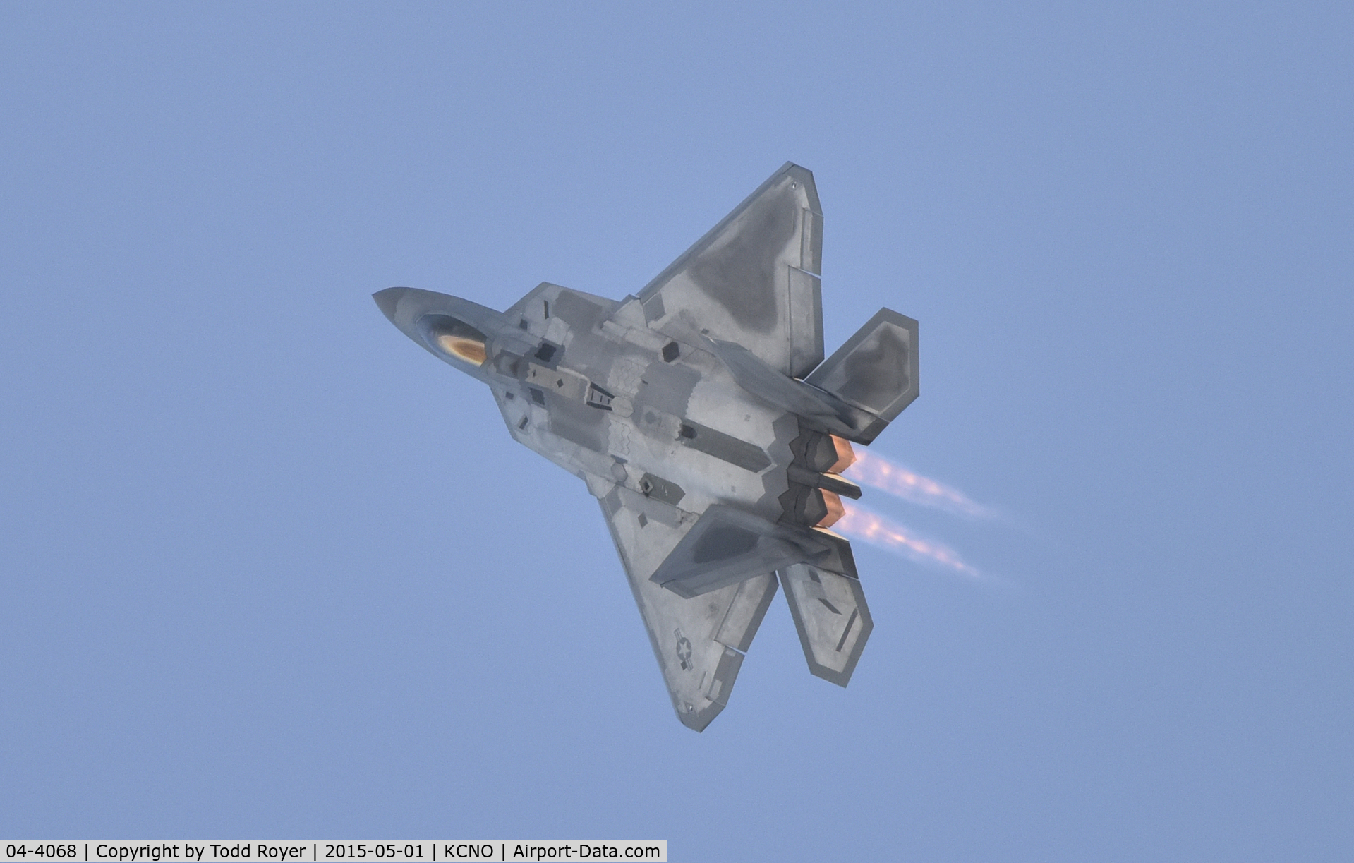 04-4068, 2004 Lockheed Martin F-22A Raptor C/N 4068, Flying at the 2015 Planes of Fame Airshow