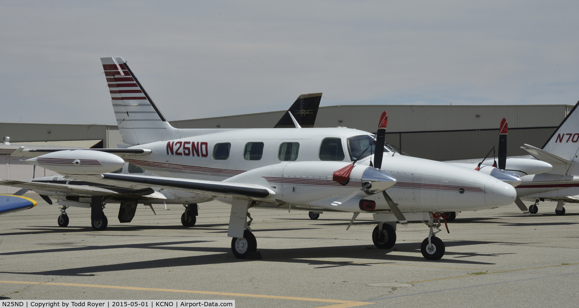 N25ND, 1980 Piper PA-31T C/N 31T-8020005, Parked at Chino