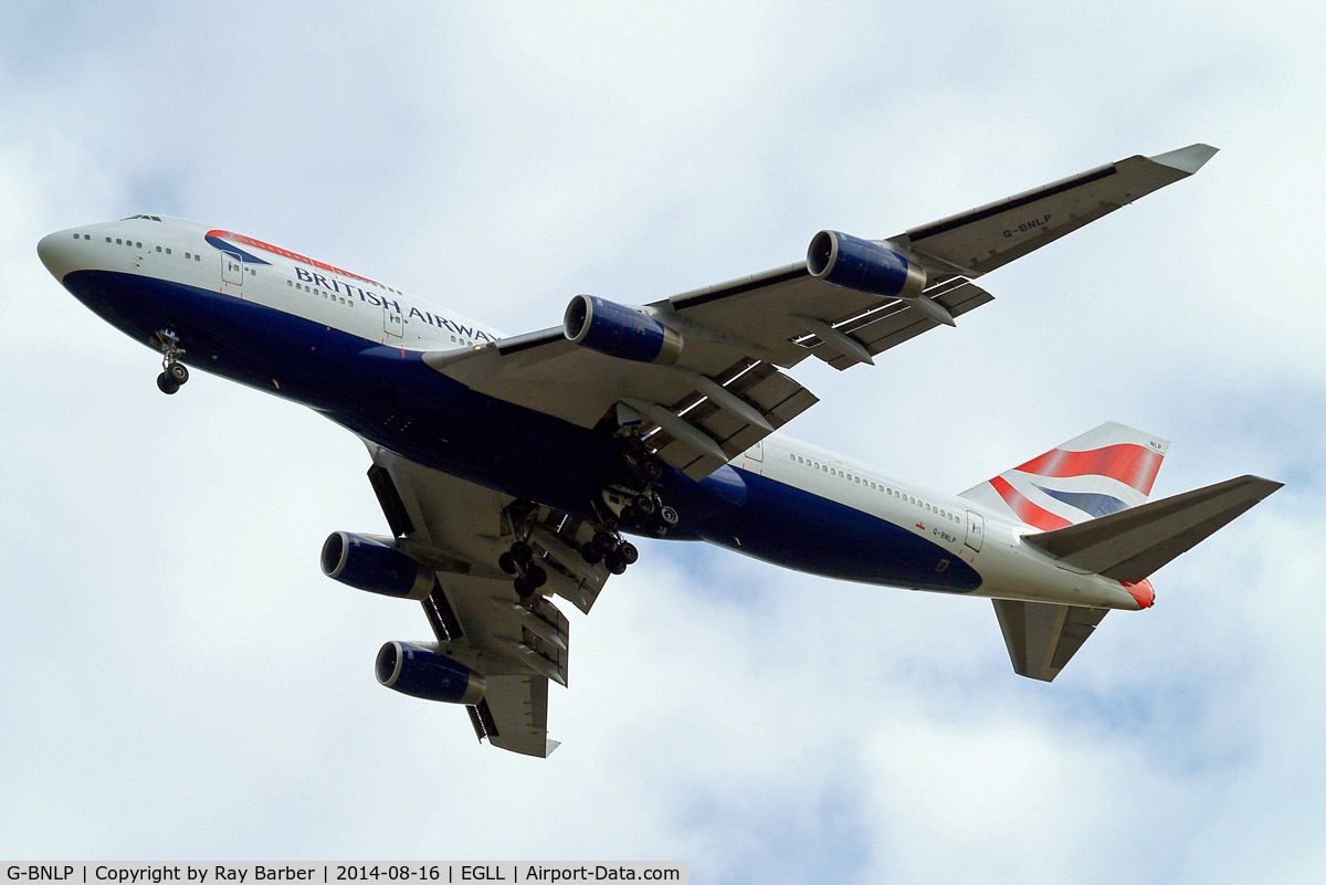 G-BNLP, 1990 Boeing 747-436 C/N 24058, Boeing 747-436 [24058] (British Airways) Home~G 16/08/2014. On approach 27R.