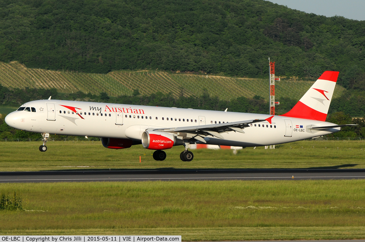 OE-LBC, 1996 Airbus A321-111 C/N 581, myAustrian (Austrian) Airlines