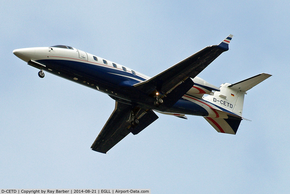 D-CETD, 2012 Learjet 60 C/N 60-421, Learjet 60 [60-421] (DC Aviation) Home~G 21/08/2014. On approach 27R.