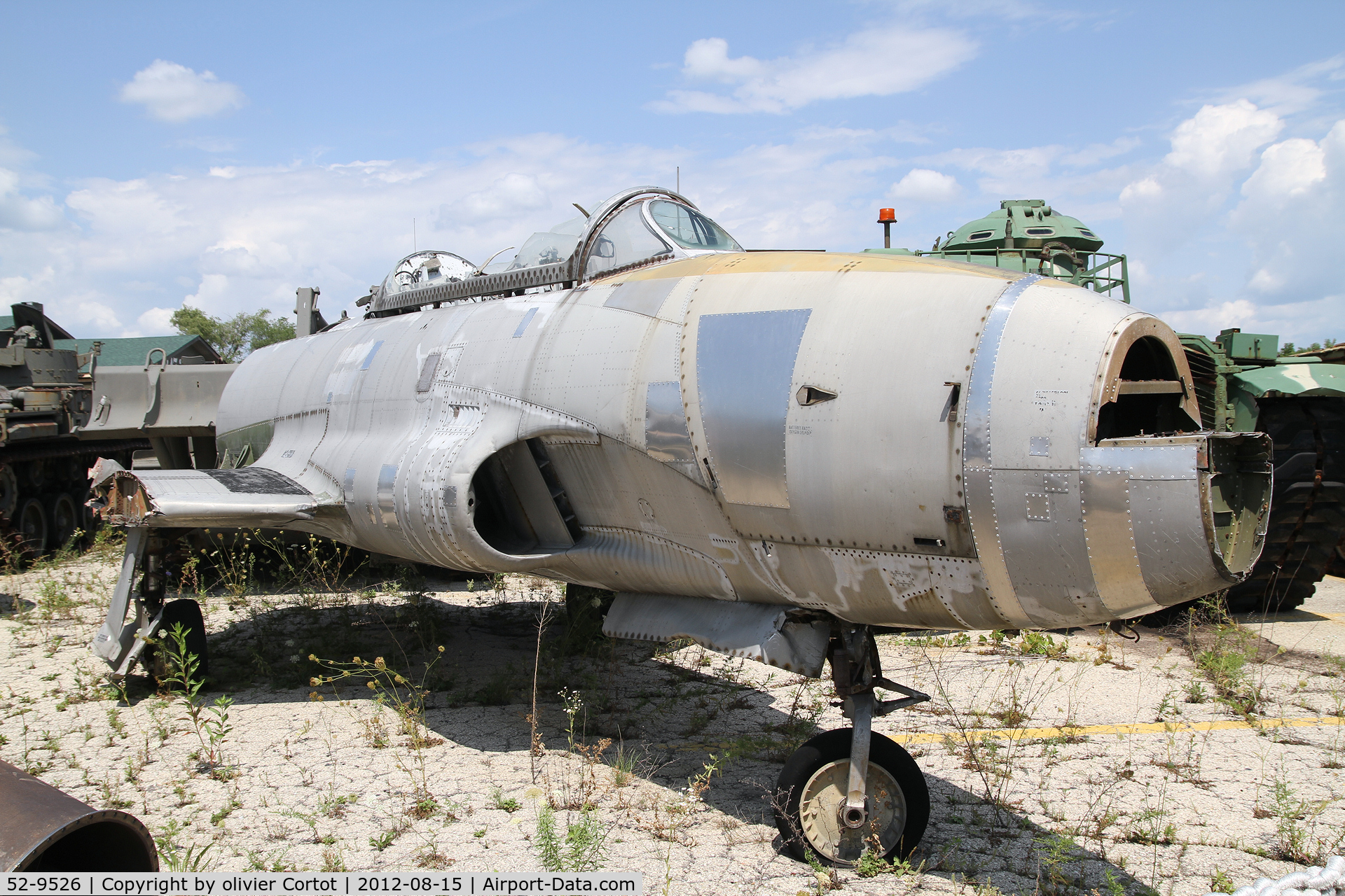 52-9526, 1952 Lockheed T-33A-1-LO Shooting Star C/N 580-7661, remains of a shooting star