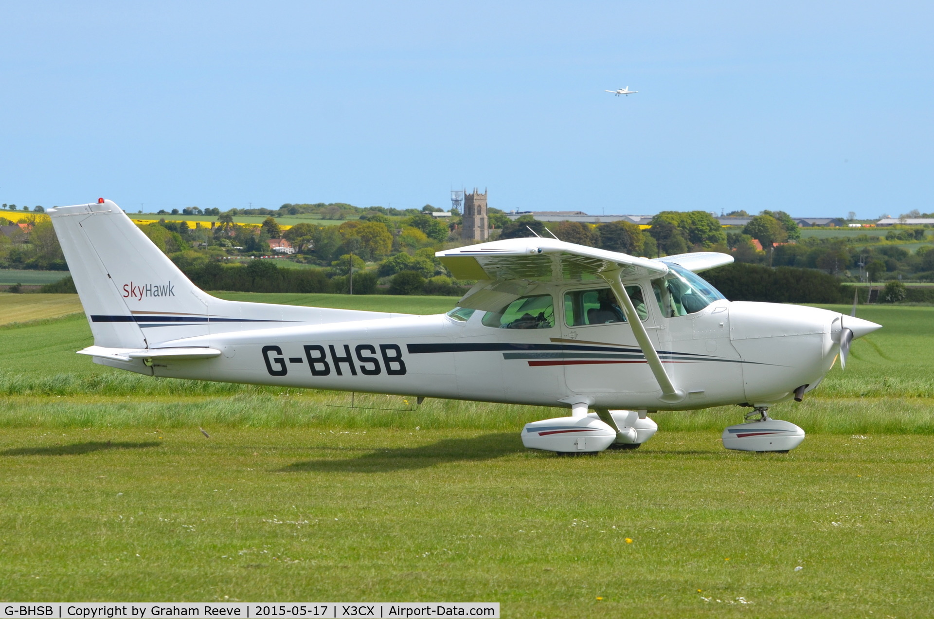 G-BHSB, 1980 Cessna 172N Skyhawk C/N 172-72977, Just landed at Northrepps.