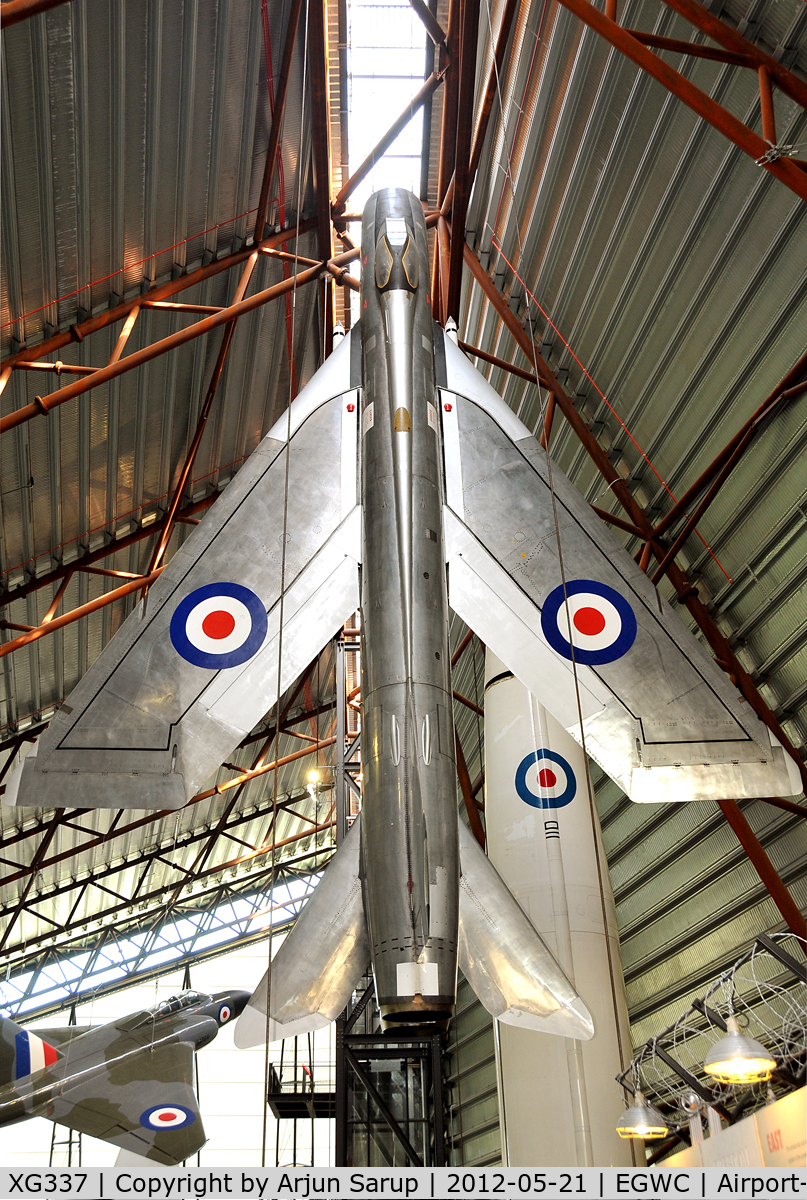 XG337, English Electric Lightning F.1 C/N 95026/1, On display at RAF Museum Cosford.