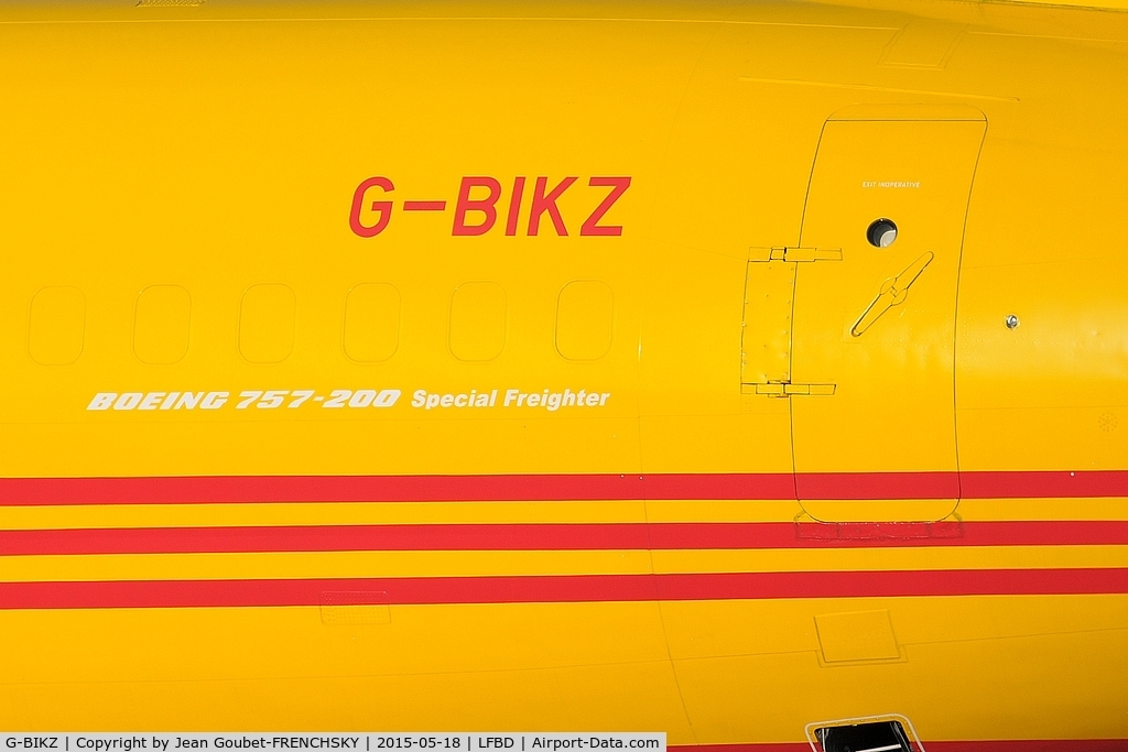 G-BIKZ, 1986 Boeing 757-236/SF C/N 23532, DHL parking Fox