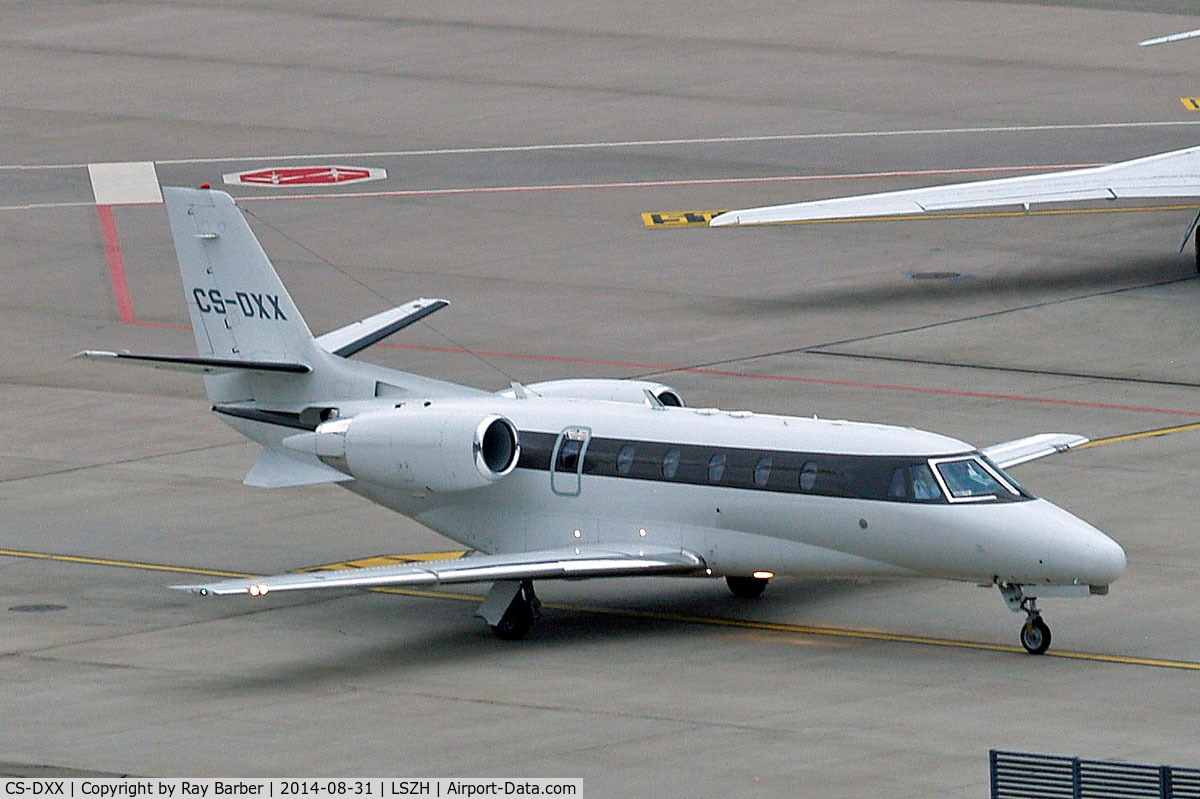 CS-DXX, 2008 Cessna 560XL Citation XLS C/N 560-5789, Cessna Citation Excel S [560-5789] (NetJets Europe) Zurich~HB 31/08/2014