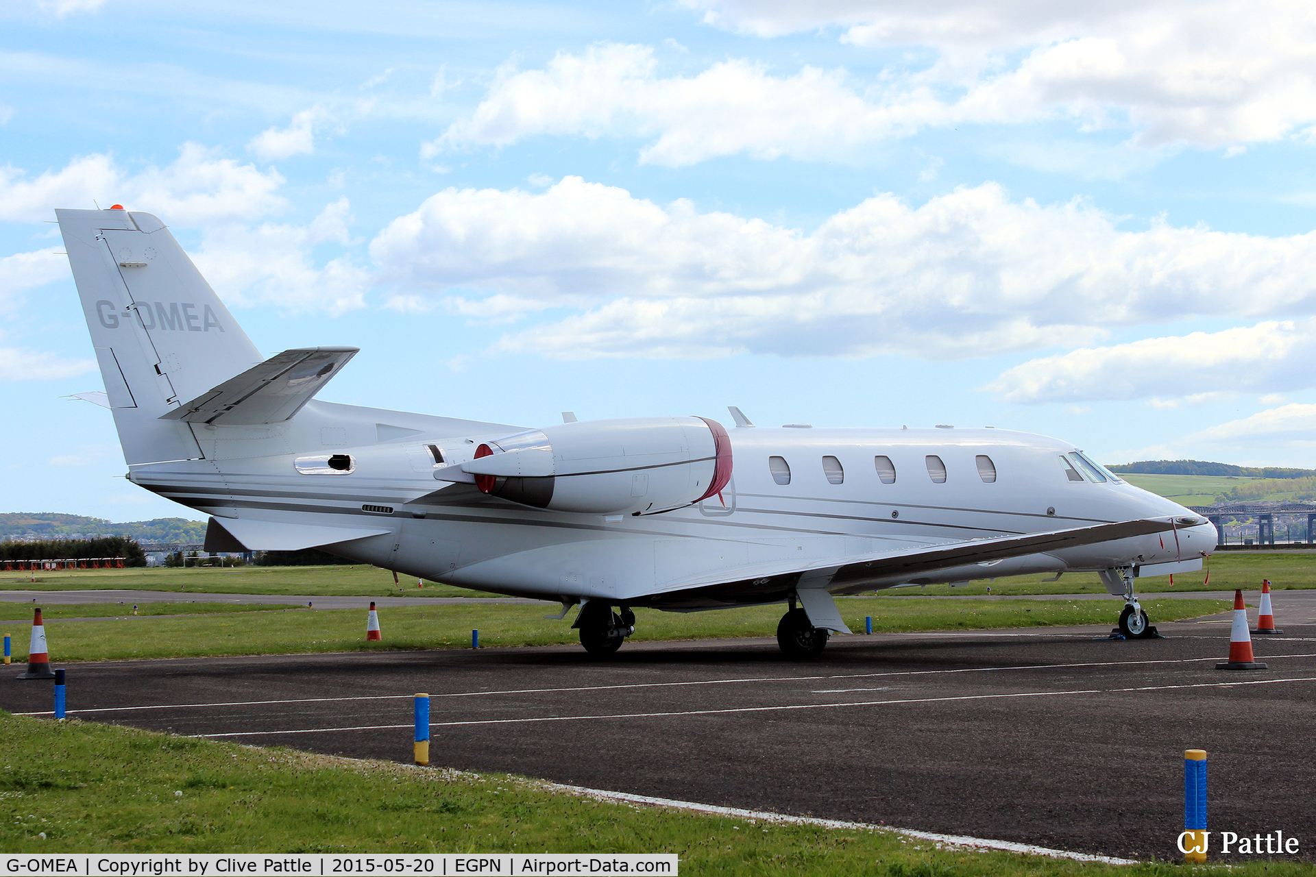 G-OMEA, 2006 Cessna 560XL Citation XLS C/N 560-5610, Another view of 'OMEA' at Dundee Airport EGPN