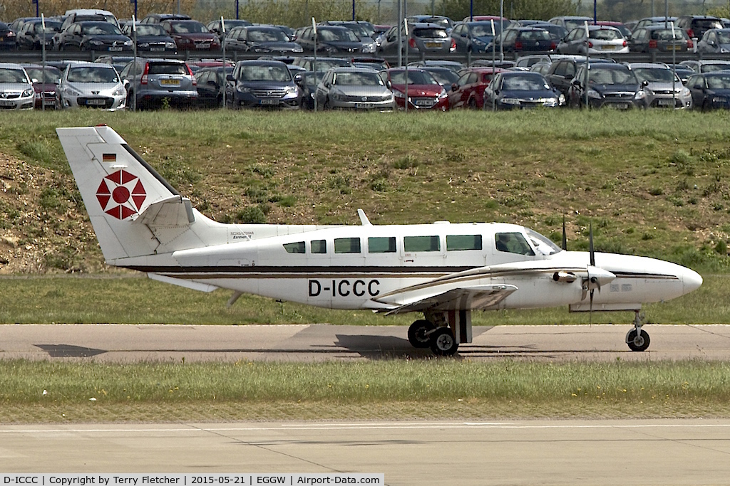 D-ICCC, 1990 Reims F406 Caravan II C/N F406-0050, Reims F406, c/n: F406-0050 at Luton