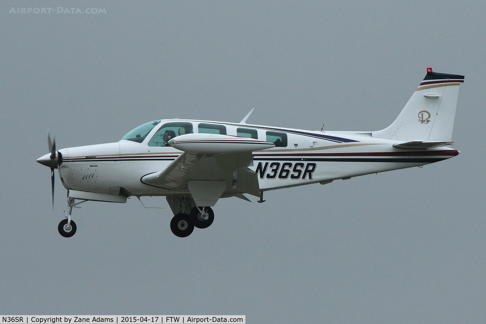 N36SR, 1977 Beech A36 Bonanza 36 C/N E-1096, At Meacham Field - Fort Worth, TX