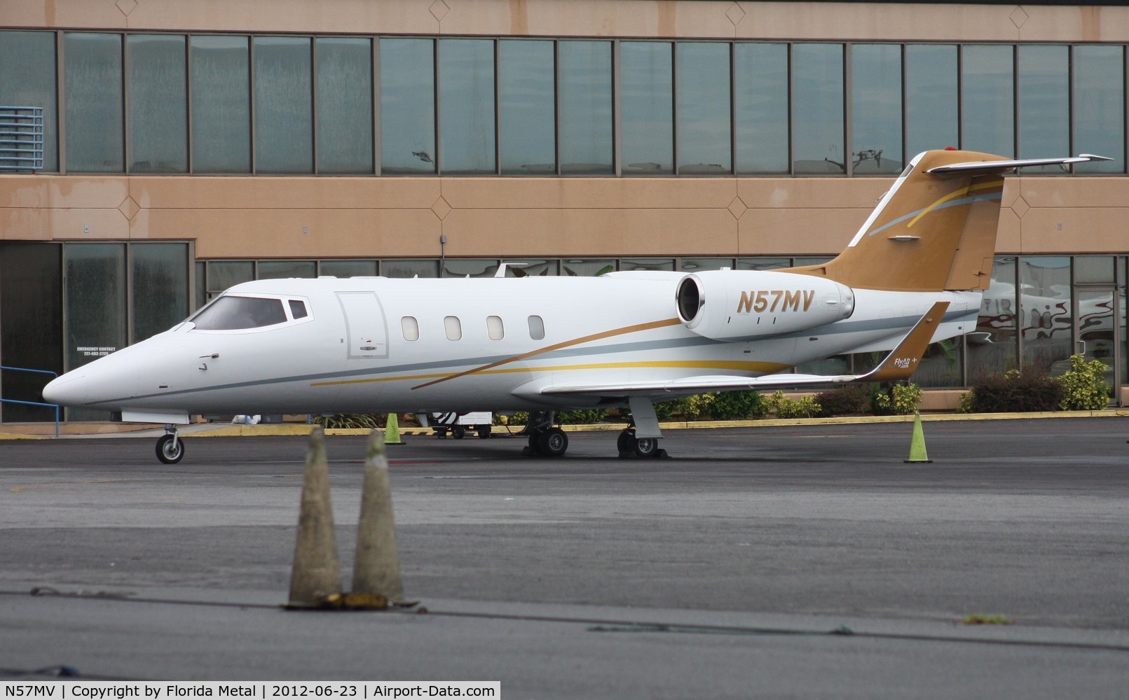 N57MV, 1985 Gates Learjet 55 C/N 113, Lear 55