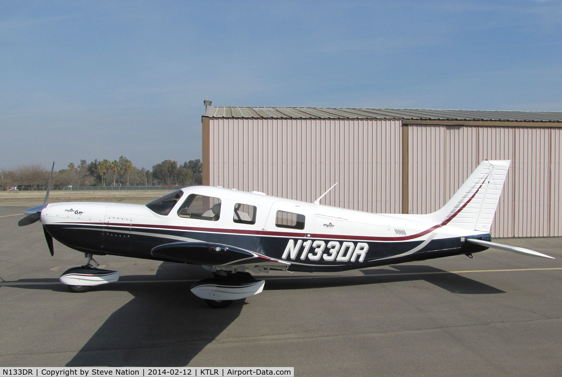 N133DR, 2005 Piper PA-32-301XTC Saratoga C/N 3255027, privately-owned PA-32-310XTC from Ballico, CA @ Mefford Field (Tulare, CA) for 2014 International Ag Expo